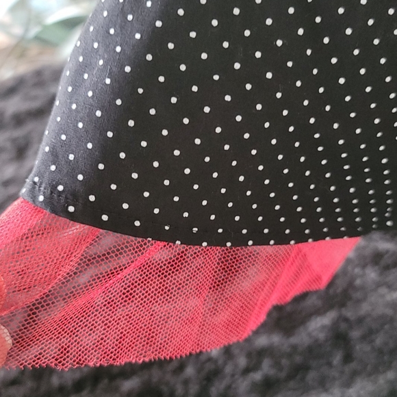 Retro 50s Style Pin-Up Strapless Polka Dot Dress - Picture 3 of 12